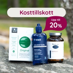 Kosttillskott  20 %